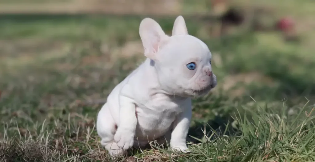 fluffy platinum french bulldog