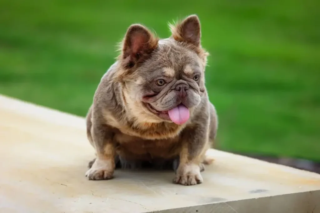 full grown fluffy french bulldog